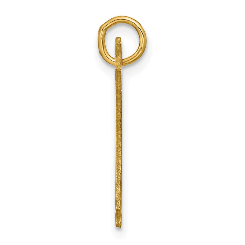 Gold Plated Sterling Silver/Gold Personalized Girl Karate Pendant
