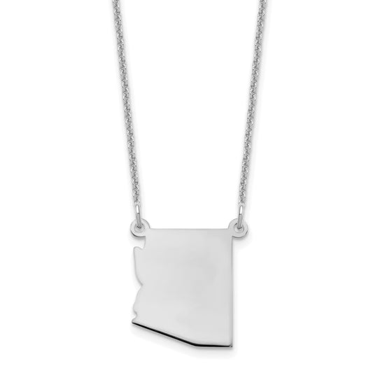 14K White Gold 14Kw Arizona State Necklace