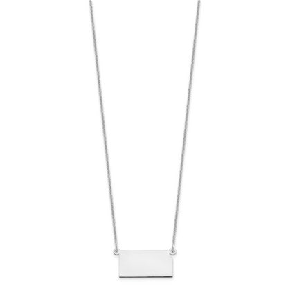 14K White Gold 14Kw Kansas State Necklace