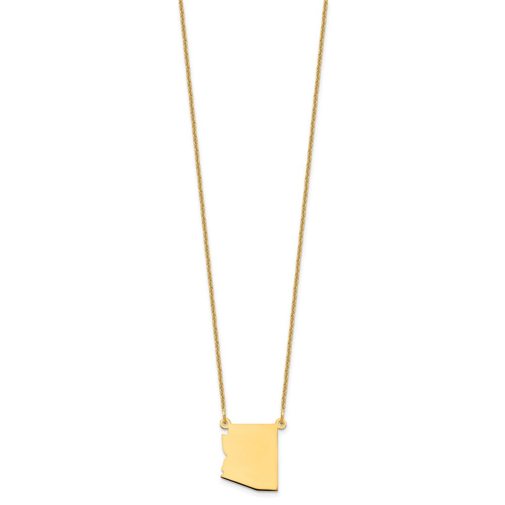 14K Yellow Gold 14Ky Arizona State Necklace