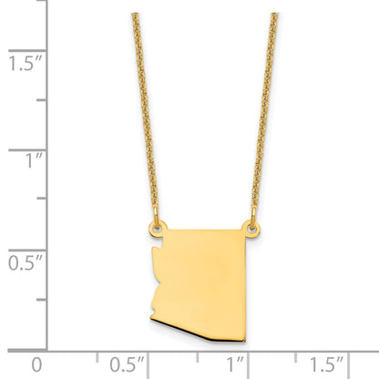 14K Yellow Gold 14Ky Arizona State Necklace