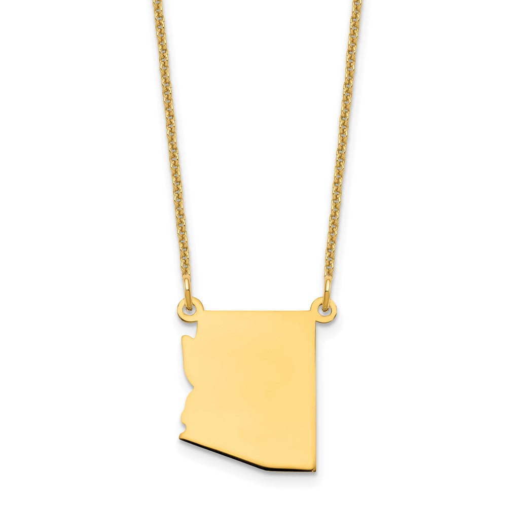 14K Yellow Gold 14Ky Arizona State Necklace