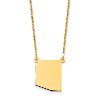 14K Yellow Gold 14Ky Arizona State Necklace