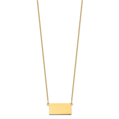 14K Yellow Gold 14Ky Kansas State Necklace