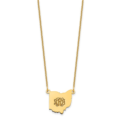 14K Yellow Gold 14Ky Ohio State Necklace