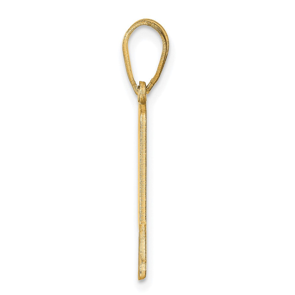 14k Yellow Gold 14KY Alaska State Pendant