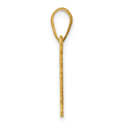 14k Yellow Gold 14KY Arkansas State Pendant