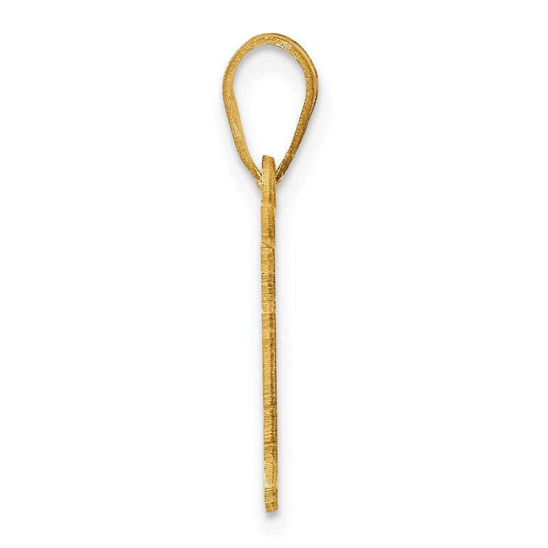14k Yellow Gold 14KY Arkansas State Pendant