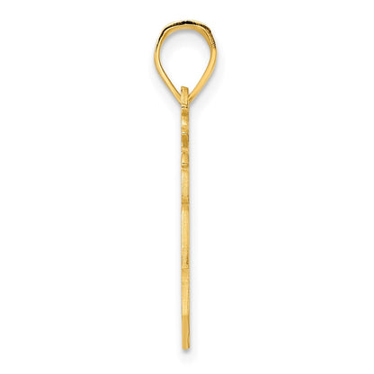14k Yellow Gold 14KY Michigan State Pendant
