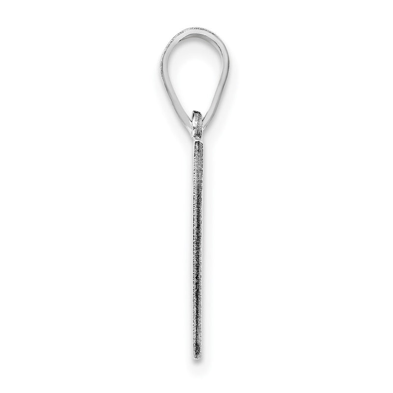 Sterling Silver Silver/Rhodium Plated Arizona State Pendant