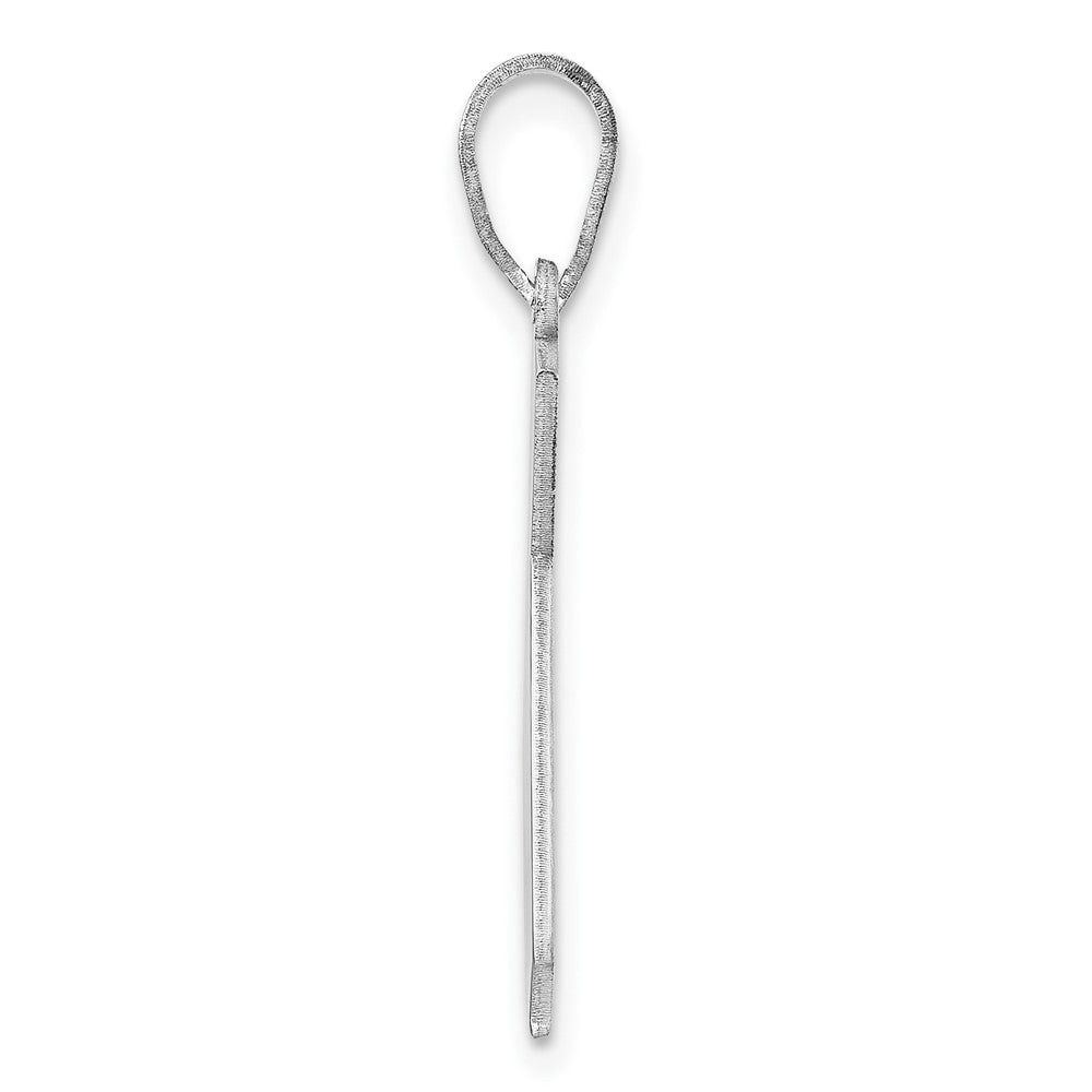 Sterling Silver Silver/Rhodium Plated California State Pendant