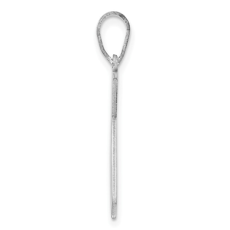 Sterling Silver Silver/Rhodium Plated California State Pendant