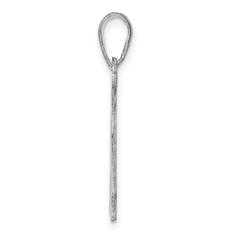 14K White Gold 14Kw Delaware State Pendant