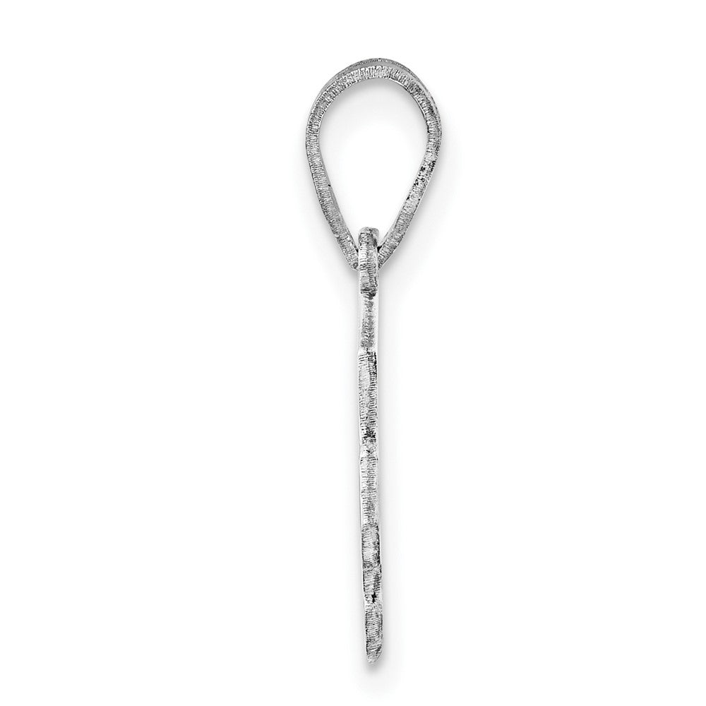 14k White Gold 14KW Iowa State Pendant