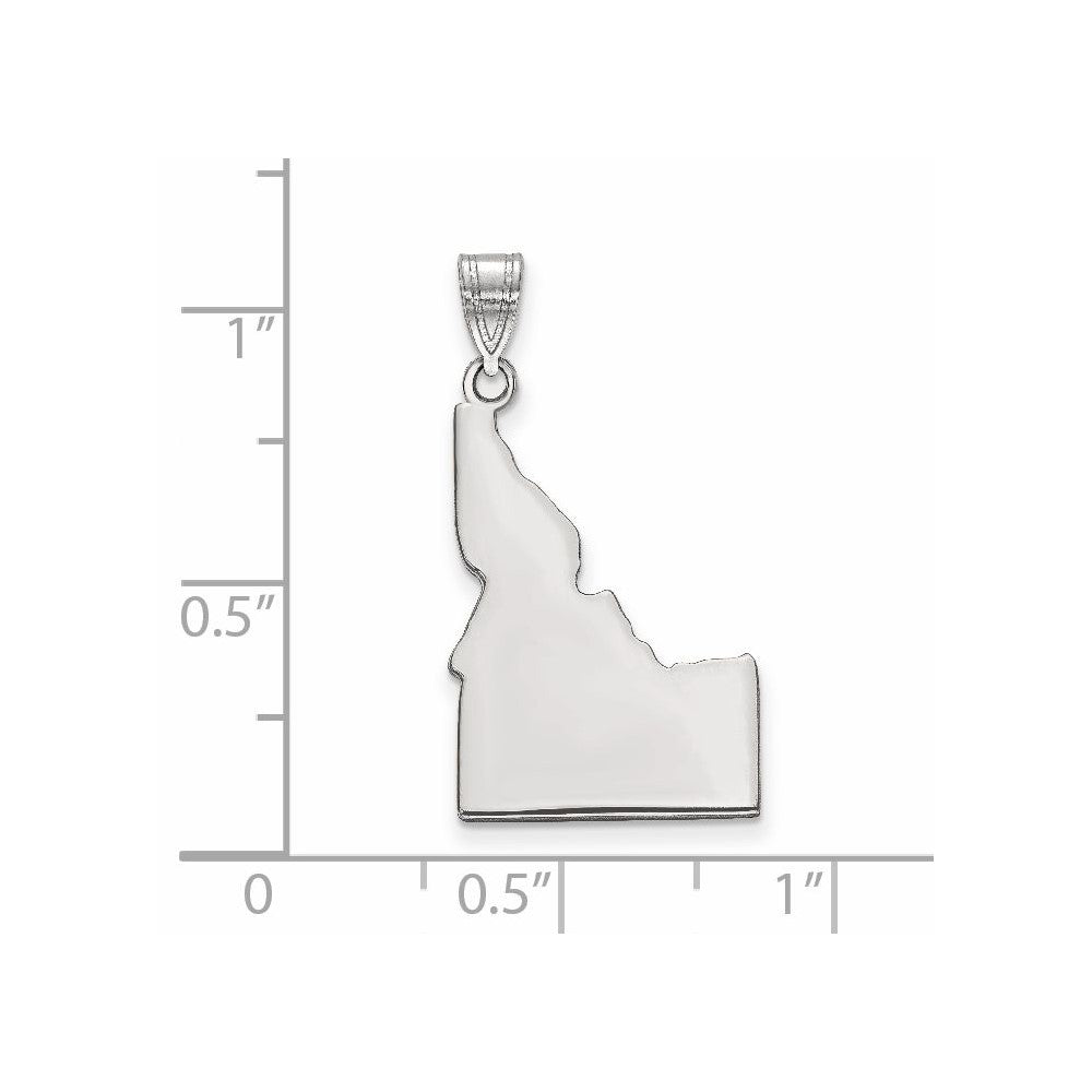 14K White Gold 14Kw Idaho State Pendant