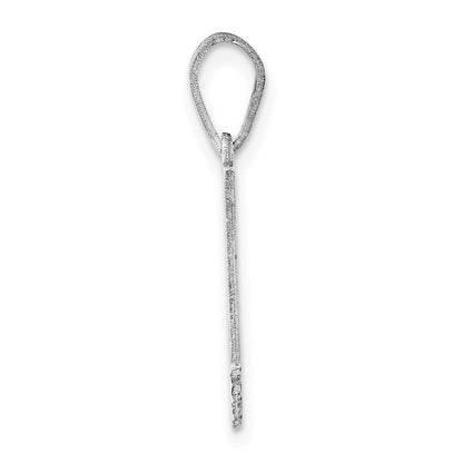 14k White Gold 14KW Indiana State Pendant