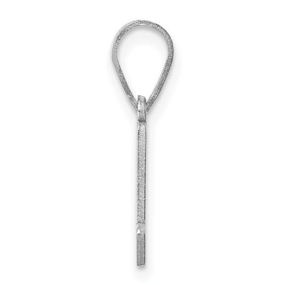 Sterling Silver Silver/Rhodium Plated Maryland State Pendant