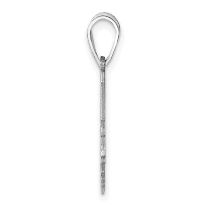 14K White Gold 14Kw Maine State Pendant