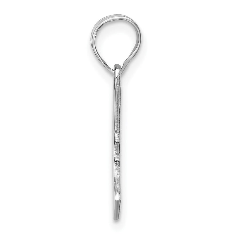Sterling Silver Silver/Rhodium Plated Minnesota State Pendant