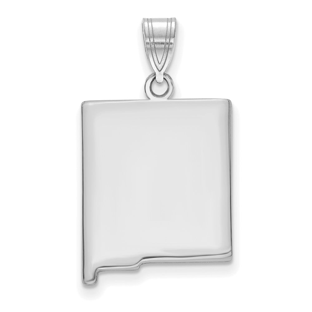 14K White Gold 14Kw New Mexico State Pendant