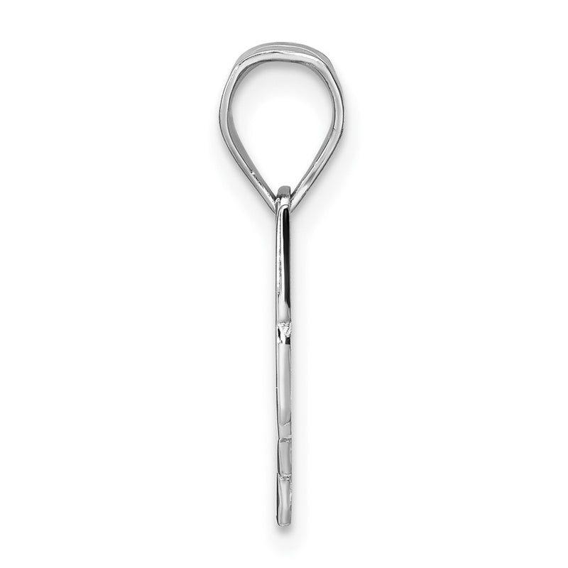 Sterling Silver Silver/Rhodium Plated Ohio State Pendant
