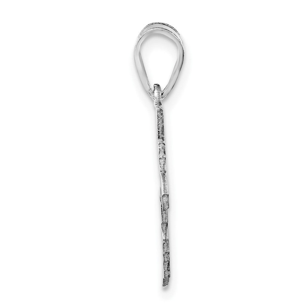 14K White Gold 14Kw Rhode Island State Pendant