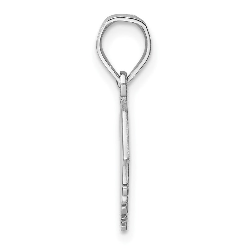 Sterling Silver Silver/Rhodium Plated South Carolina State Pendant