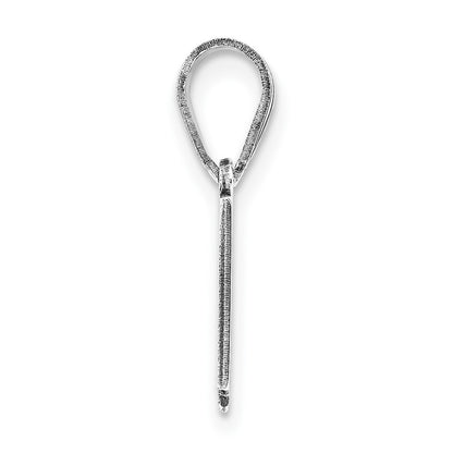 14k White Gold 14KW South Dakota State Pendant
