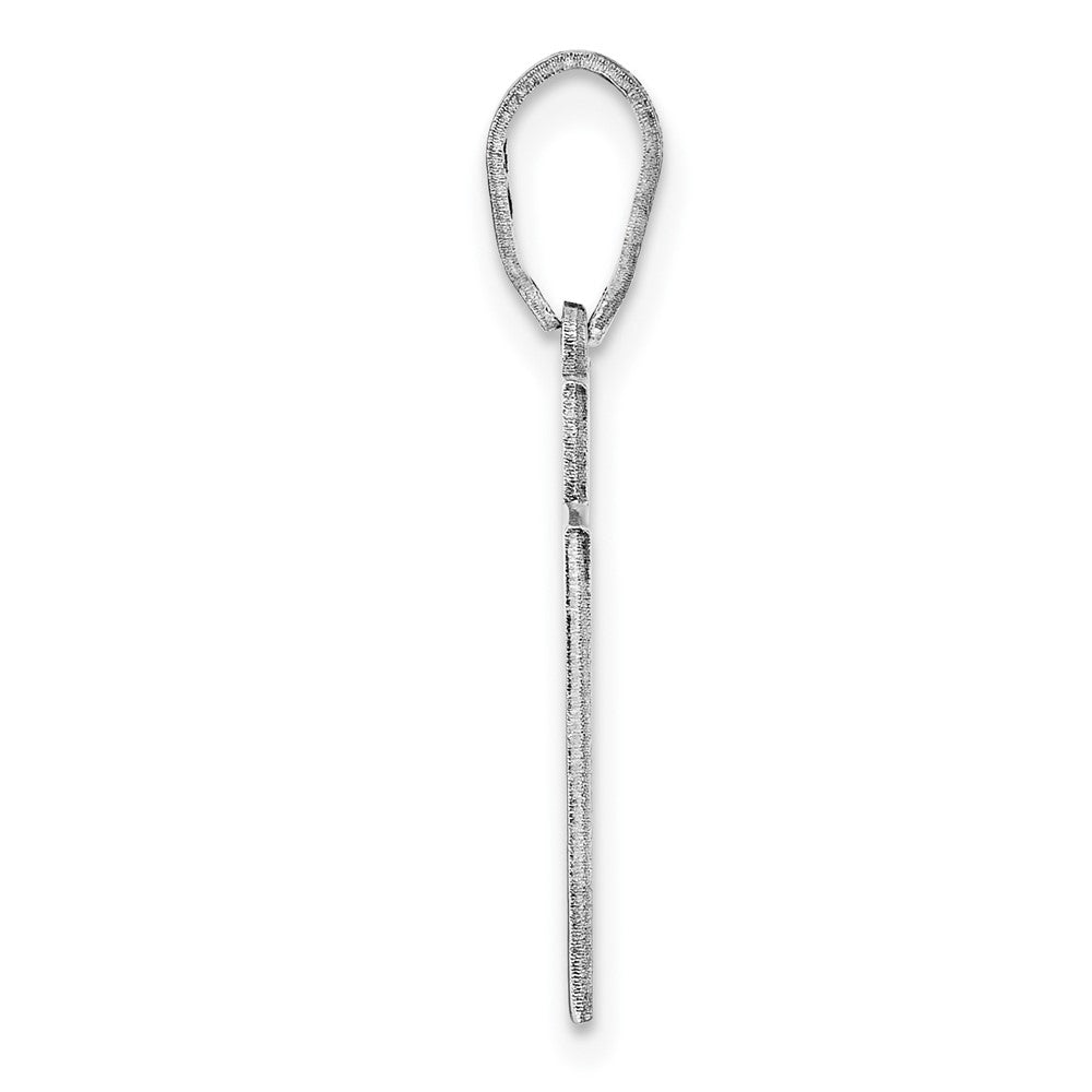 Sterling Silver Silver/Rhodium Plated Utah State Pendant