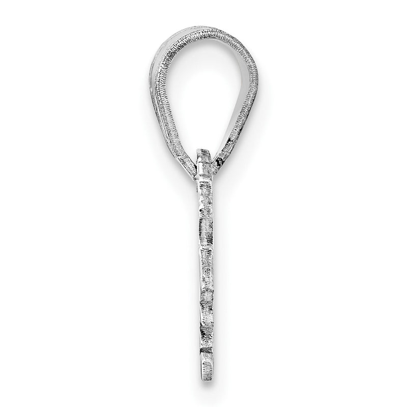 Sterling Silver Silver/Rhodium Plated Virginia State Pendant
