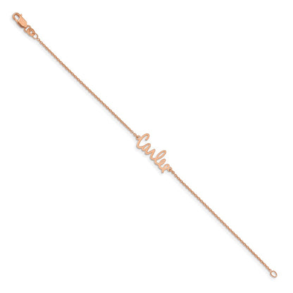 14K Rose Gold Signature Bracelet