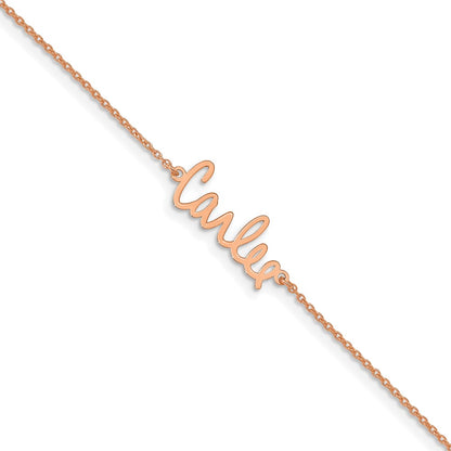 Rose Plated Sterling Silver/Rose Signature Bracelet