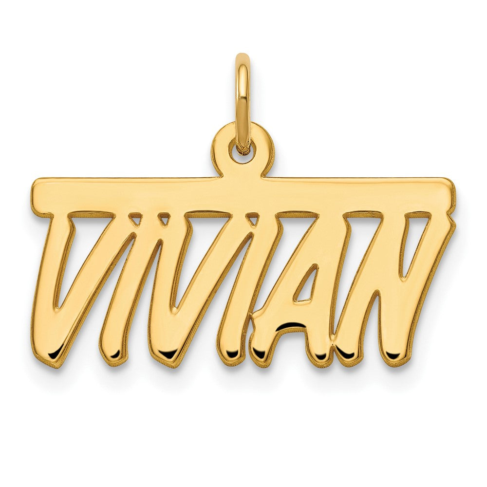 14k Yellow Gold 14k Yellow Gold Top Bar Name Plate