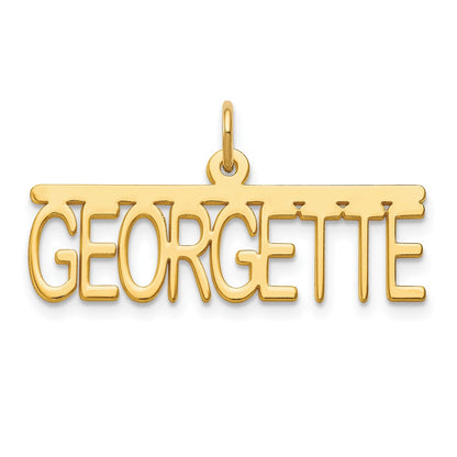 Gold Plated Sterling Silver/Gold Top Br Name Plate