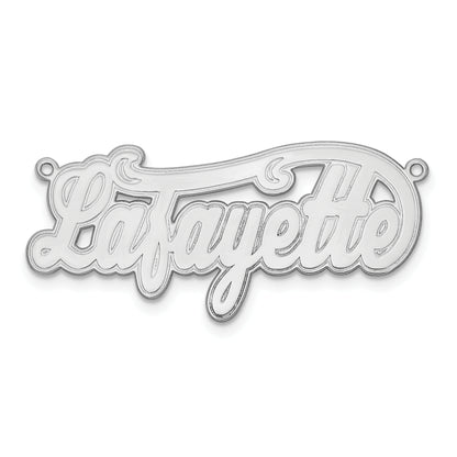 14K White Gold Etched Name Plate