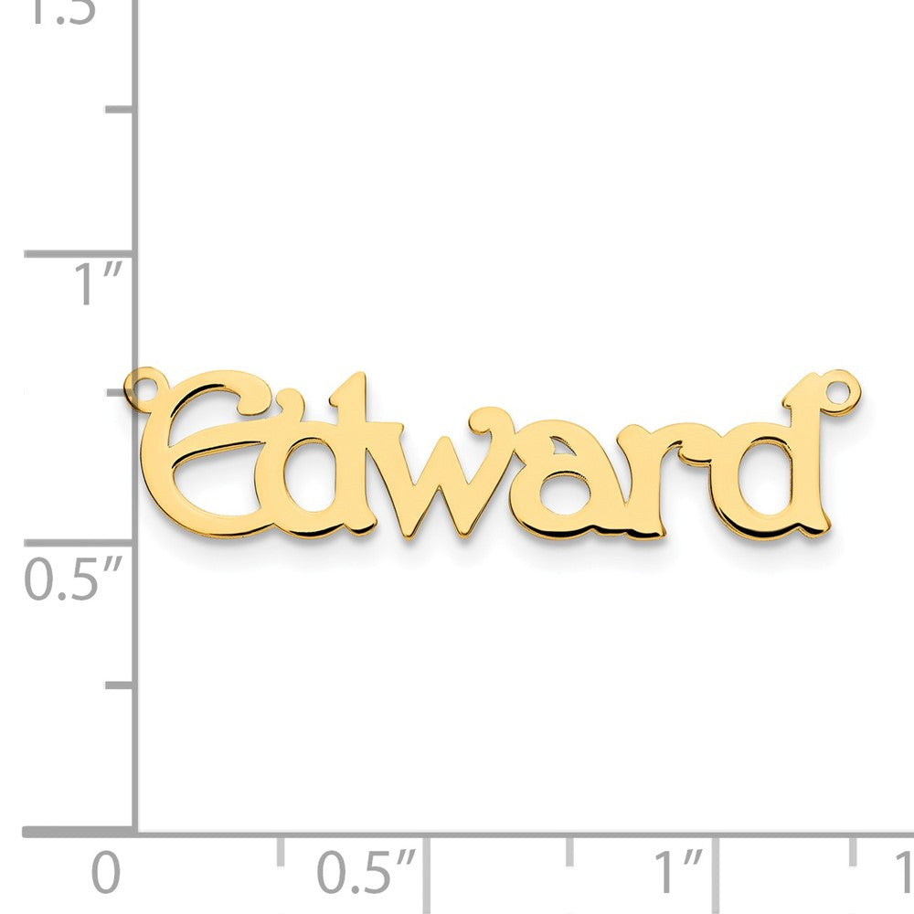 14K Yellow Gold Polished Name Plate