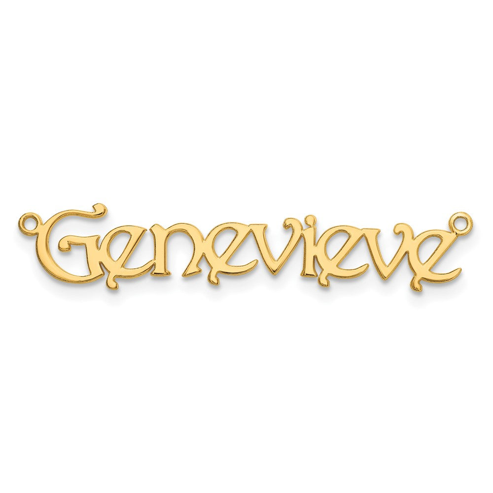 14K Yellow Gold Name Plate