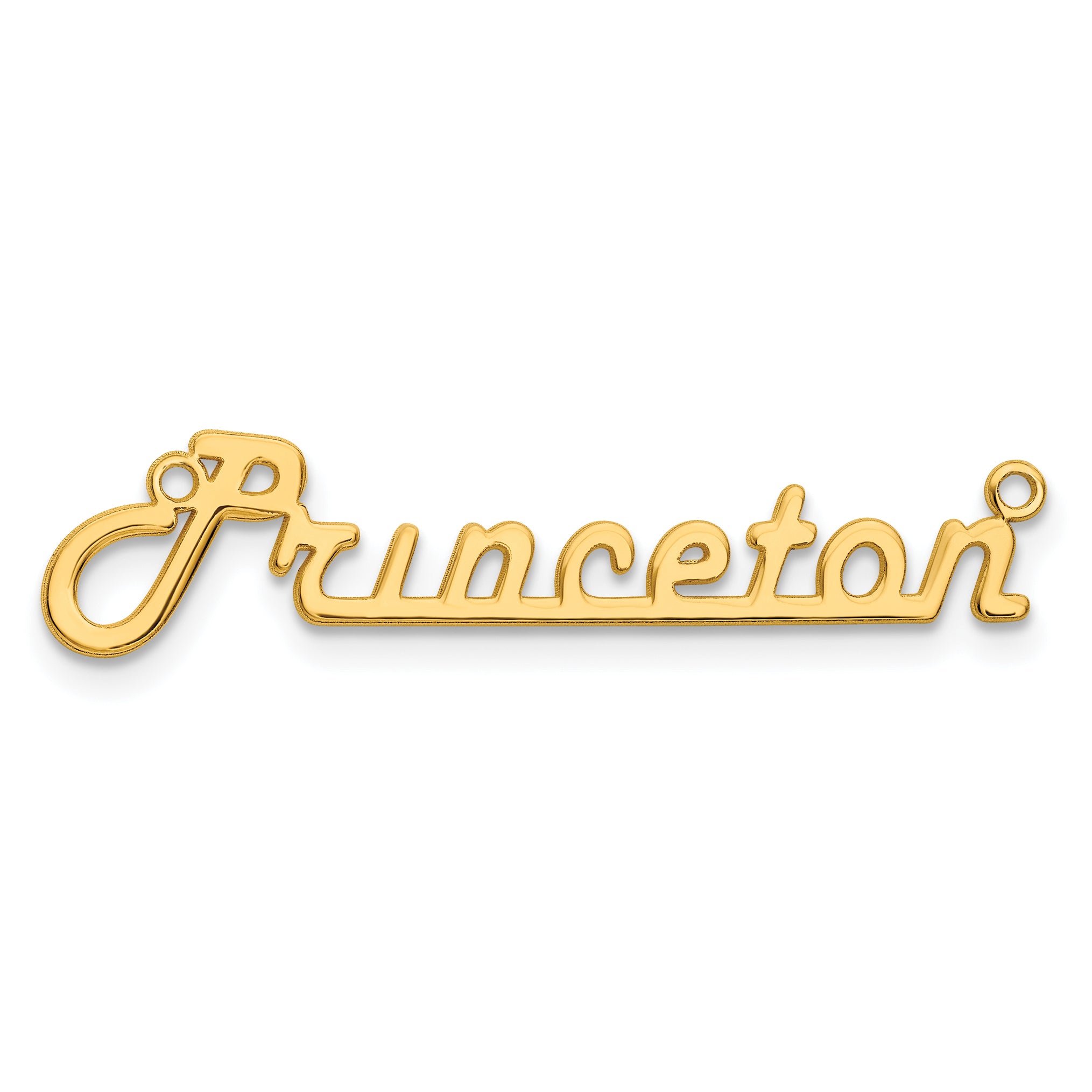 14K Yellow Gold Underlined Name Plate