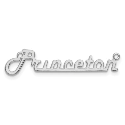 14K White Gold Underlined Name Plate