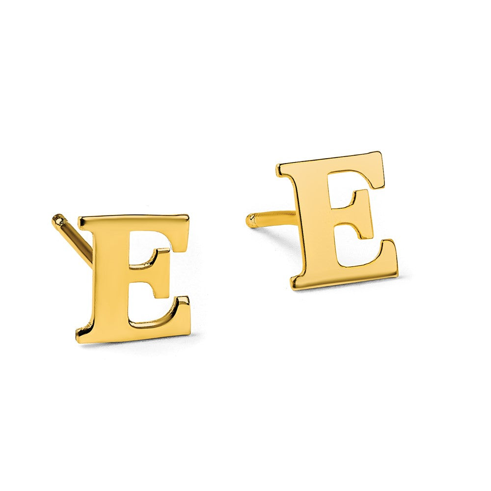 gold-plated-sterling-silver-letter-e-initial-post-earrings-xne46gp-e