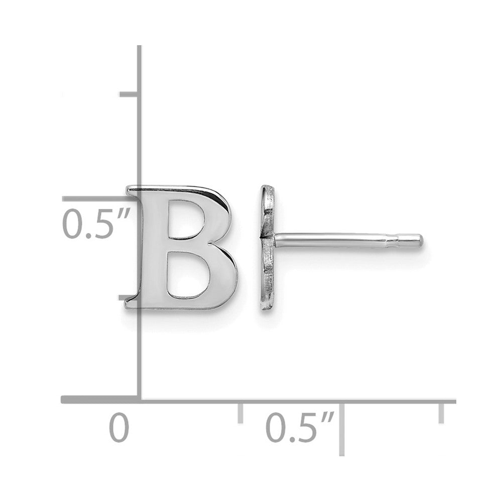 sterling-silver-rhodium-plated-letter-b-initial-post-earrings-xne46ss-b