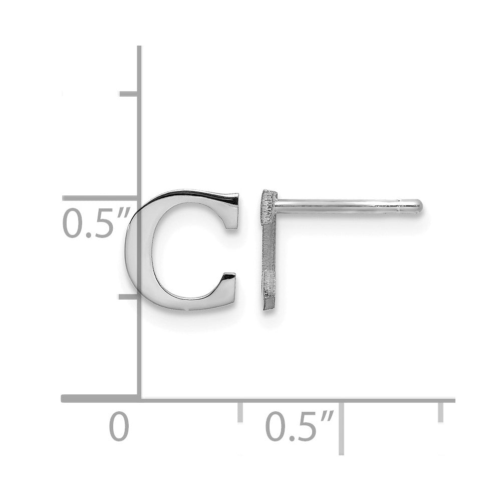 sterling-silver-rhodium-plated-letter-c-initial-post-earrings-xne46ss-c