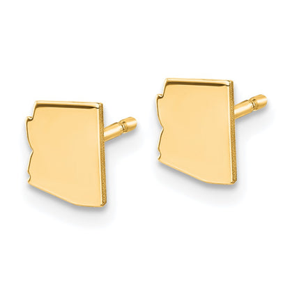 14K Yellow Gold 14Ky Arizona State Earrings