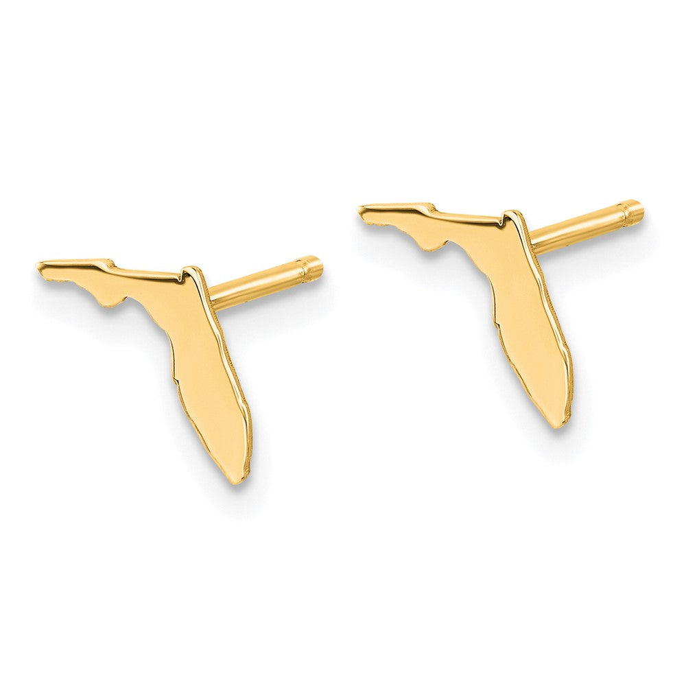 14K Yellow Gold 14Ky Florida State Earrings
