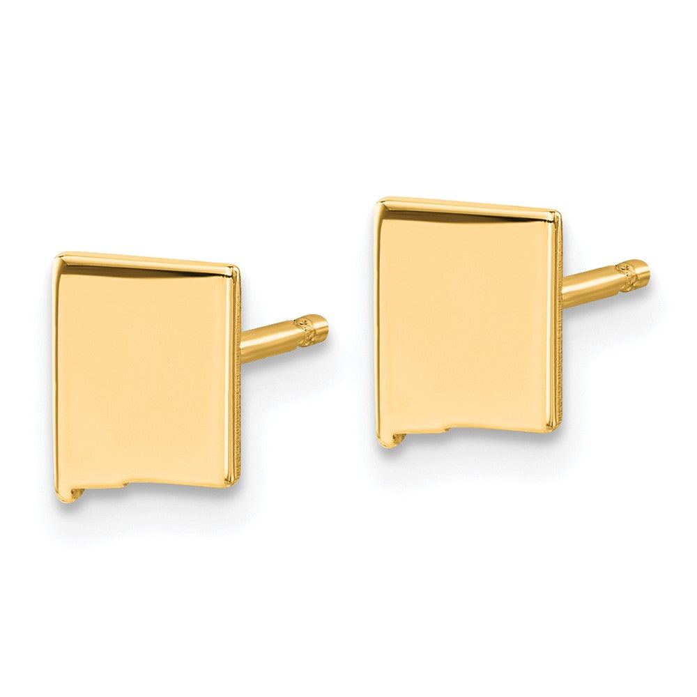 14K Yellow Gold 14Ky New Mexico State Earrings