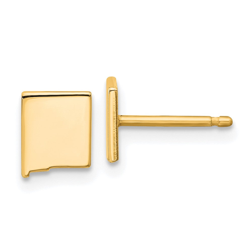 14K Yellow Gold 14Ky New Mexico State Earrings