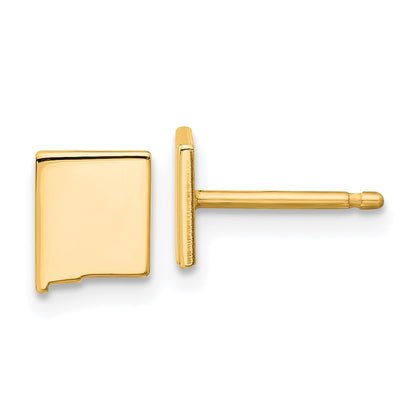 14K Yellow Gold 14Ky New Mexico State Earrings
