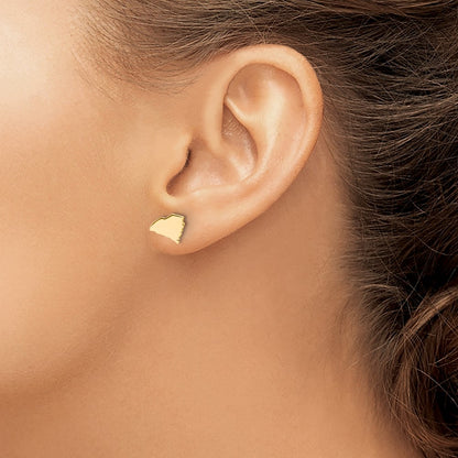 14K Yellow Gold 14Ky South Carolina State Earrings