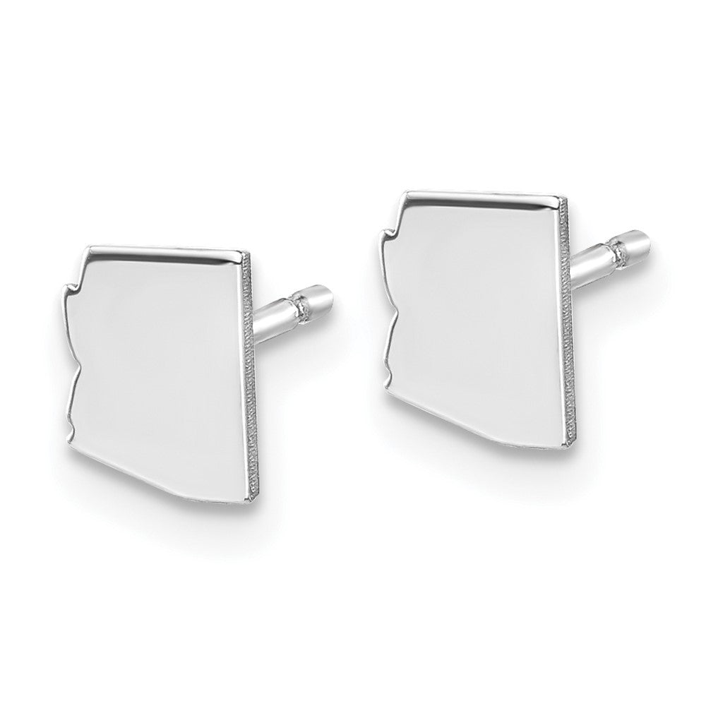 14K White Gold 14Kw Arizona State Earrings