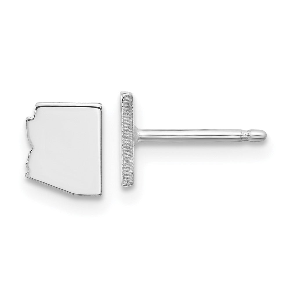 14K White Gold 14Kw Arizona State Earrings